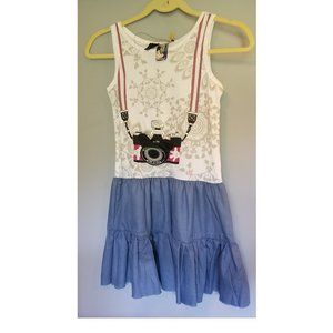 Desigual Disney girl dress Mickey photo camera NEW